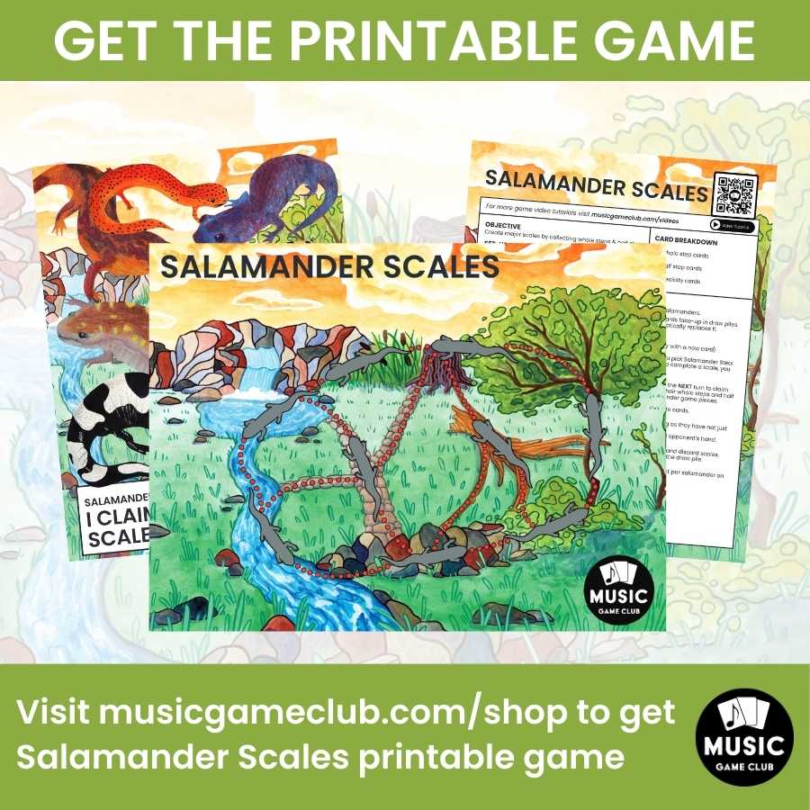 Finish the F Major Scale on Keyboard Boom™ Cards Digital Music Game (Salamander Scales 10)