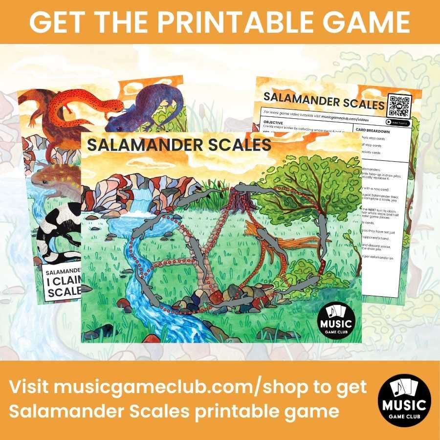 Finish the C Major Scale on Keyboard Boom™ Cards Digital Music Game (Salamander Scales 2)