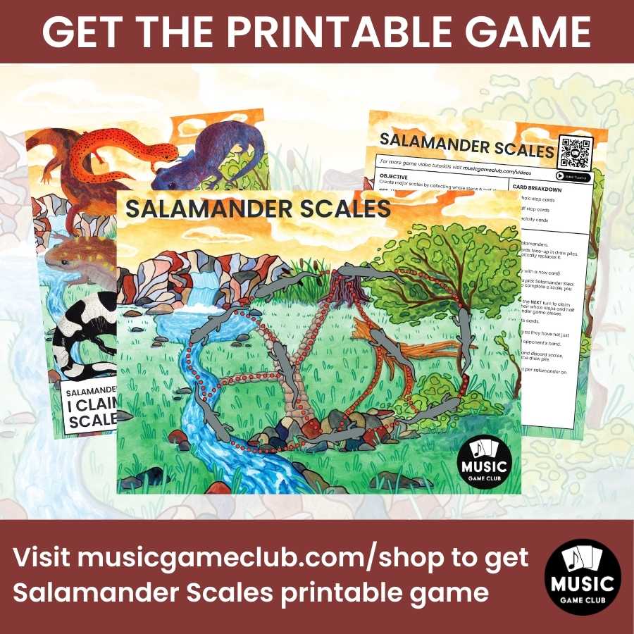 Finish the B Major Scale on Keyboard Boom™ Cards Digital Music Game (Salamander Scales 7)