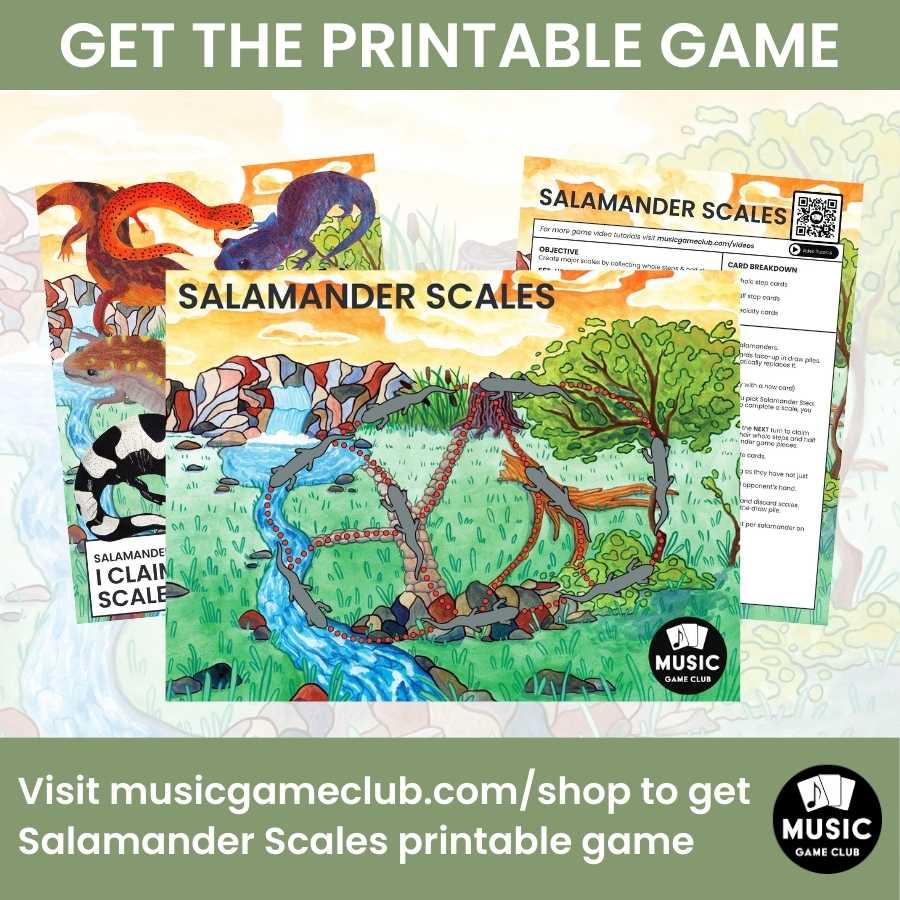 Finish the F#/G-Flat Major Scale on Keyboard Boom™ Cards Digital Music Game (Salamander Scales 8)