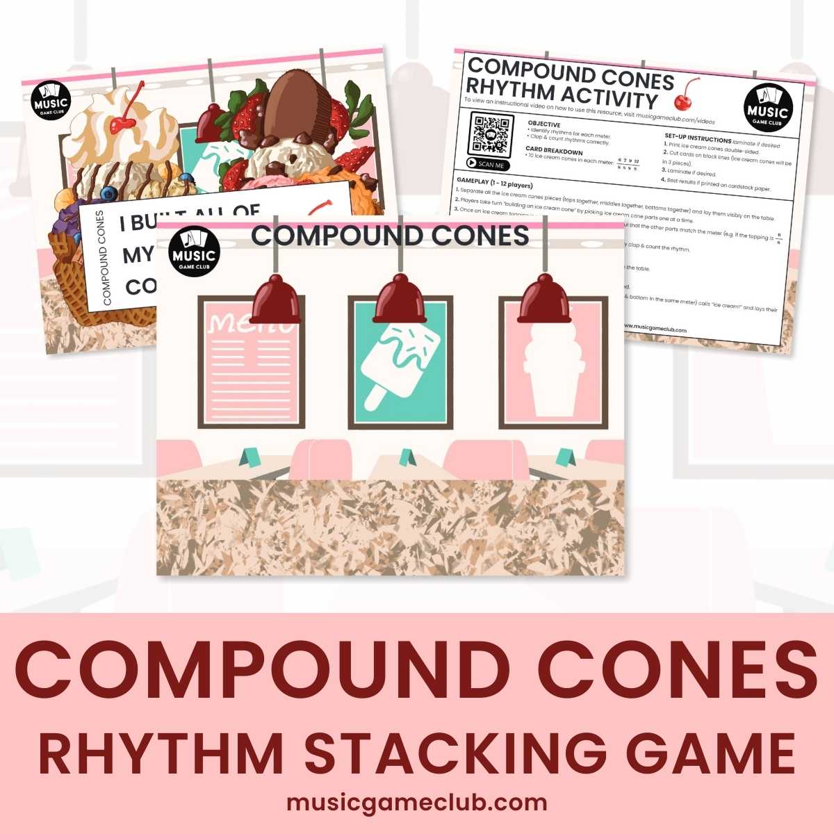 Compound Cones Music Counting Game in Compound Meters