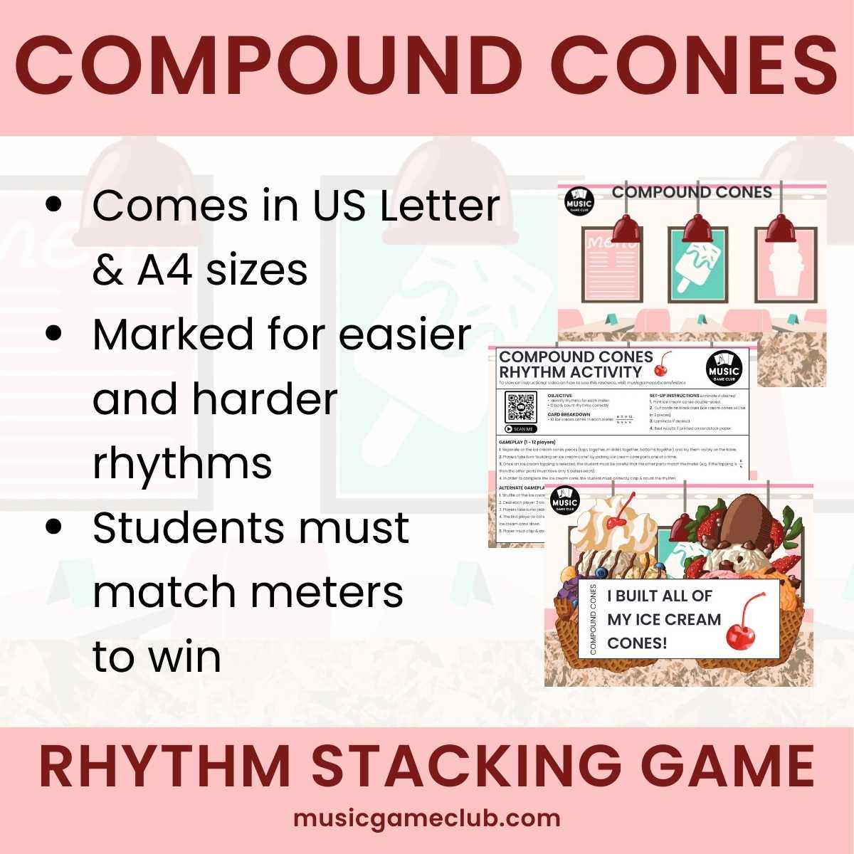 Compound Cones Music Counting Game in Compound Meters + MEMBER BONUSES