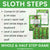 Sloth Steps Whole & Half Steps Game - Printable