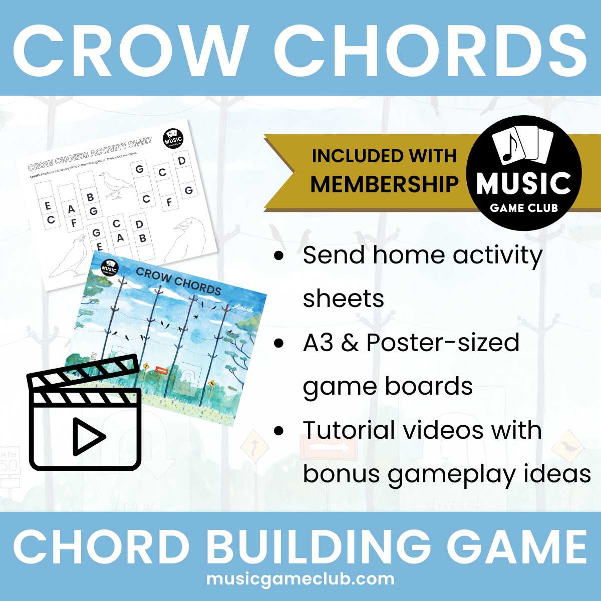 Crow Chords Chord Building Game - Printable