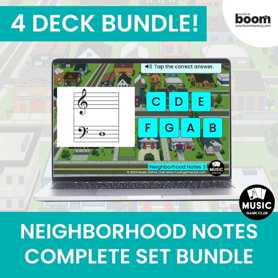 Neighborhood Notes: Complete Set Bundle Boom™ Cards Digital Music Game