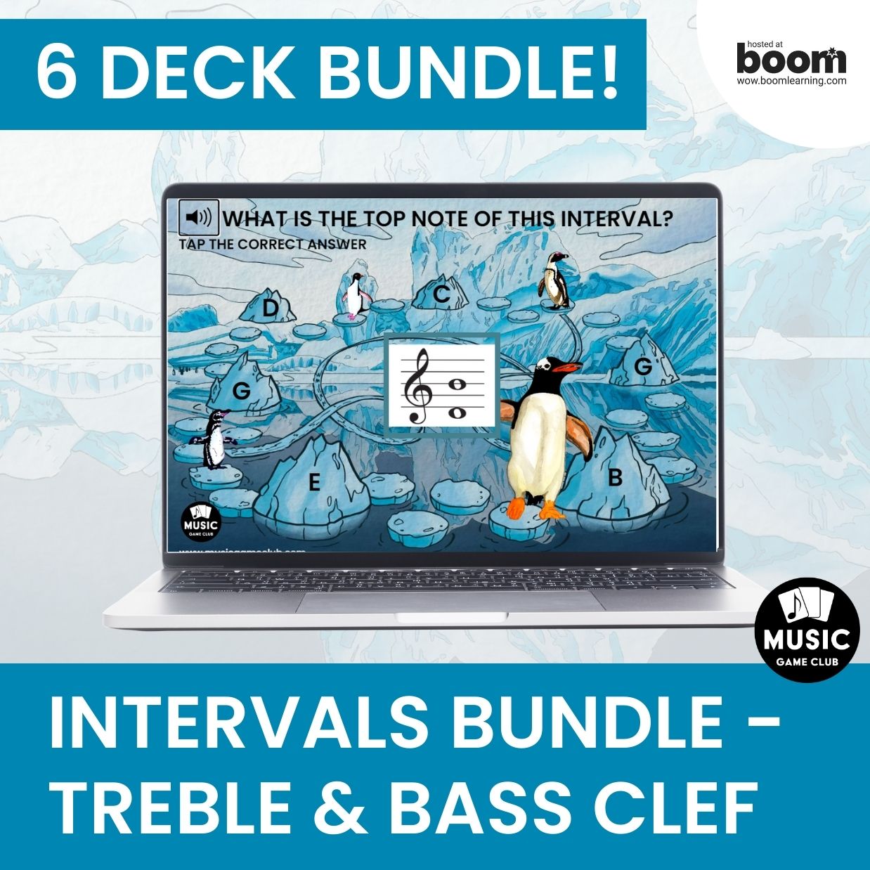 Icy Intervals Bundle Boom™ Cards Digital Music Game