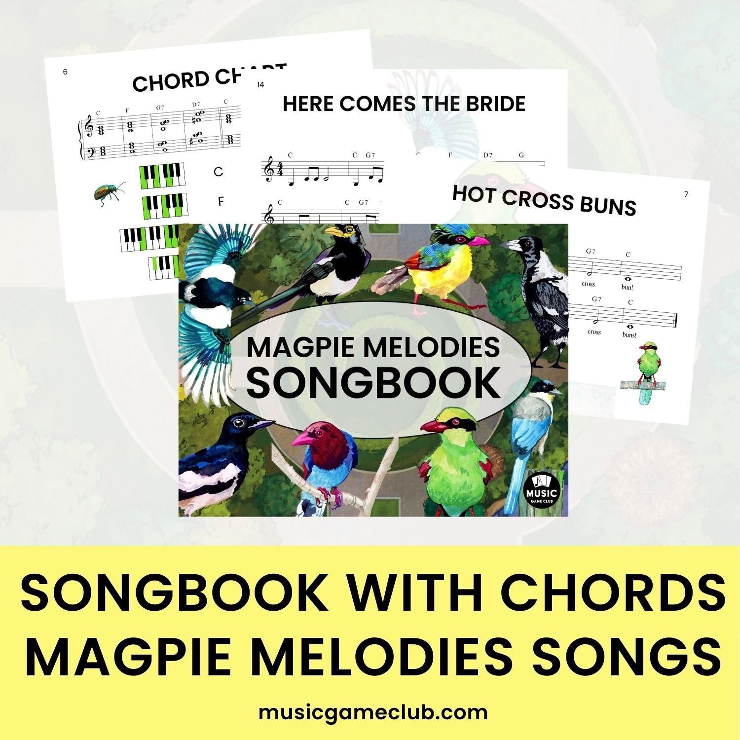 Songbook with Chords - Magpie Melodies