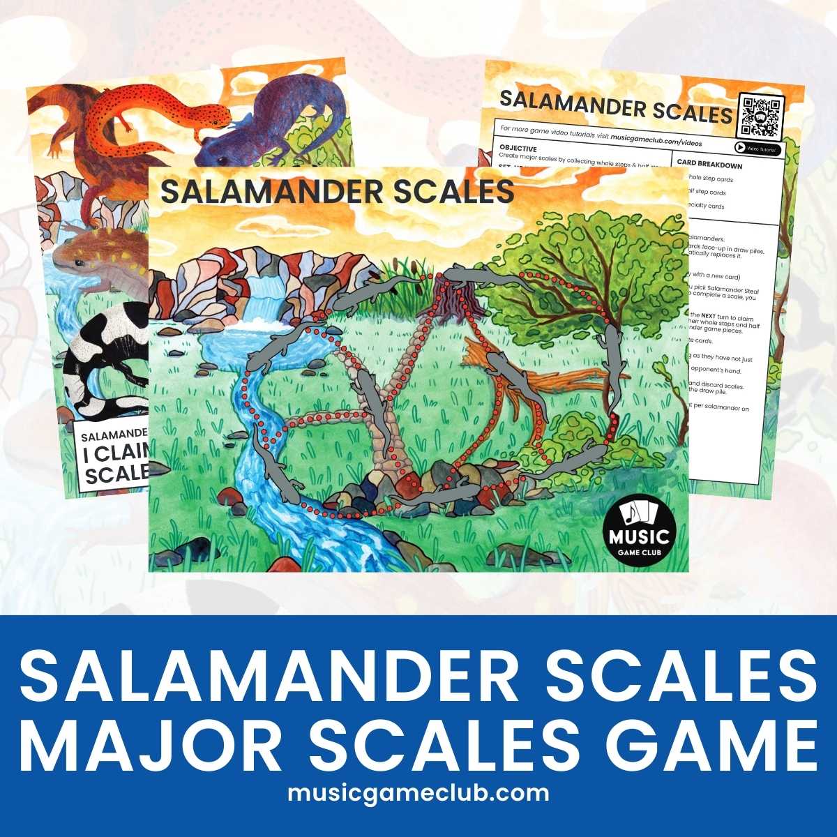 Major Scales Music Theory Game - Salamander Scales