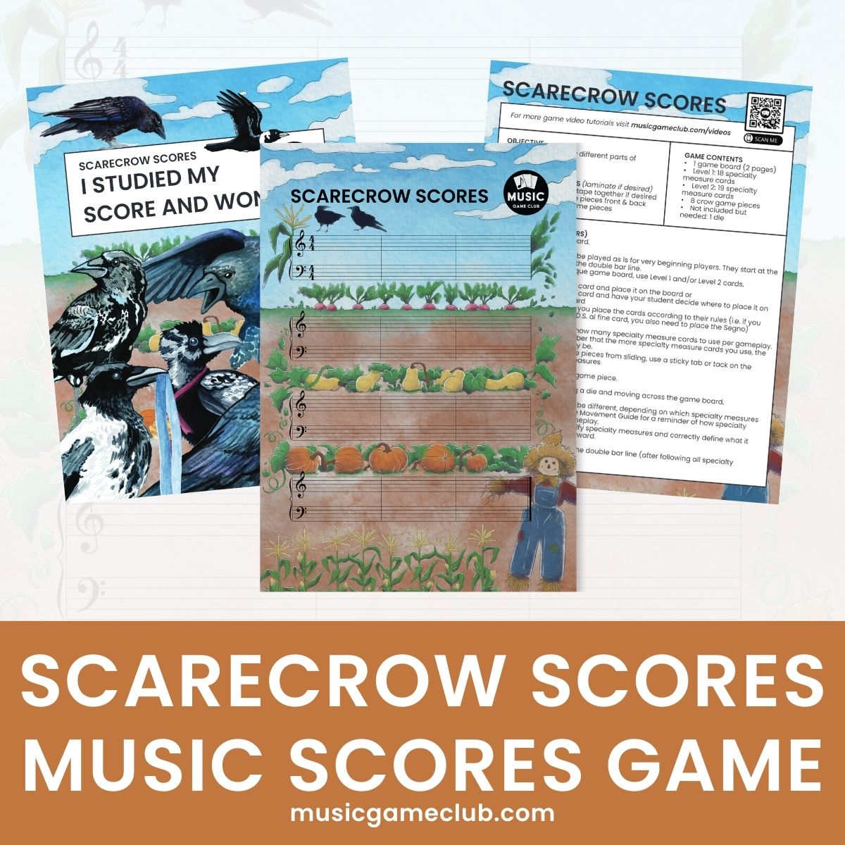 Scarecrow Scores Music Game Teaching Music Scores