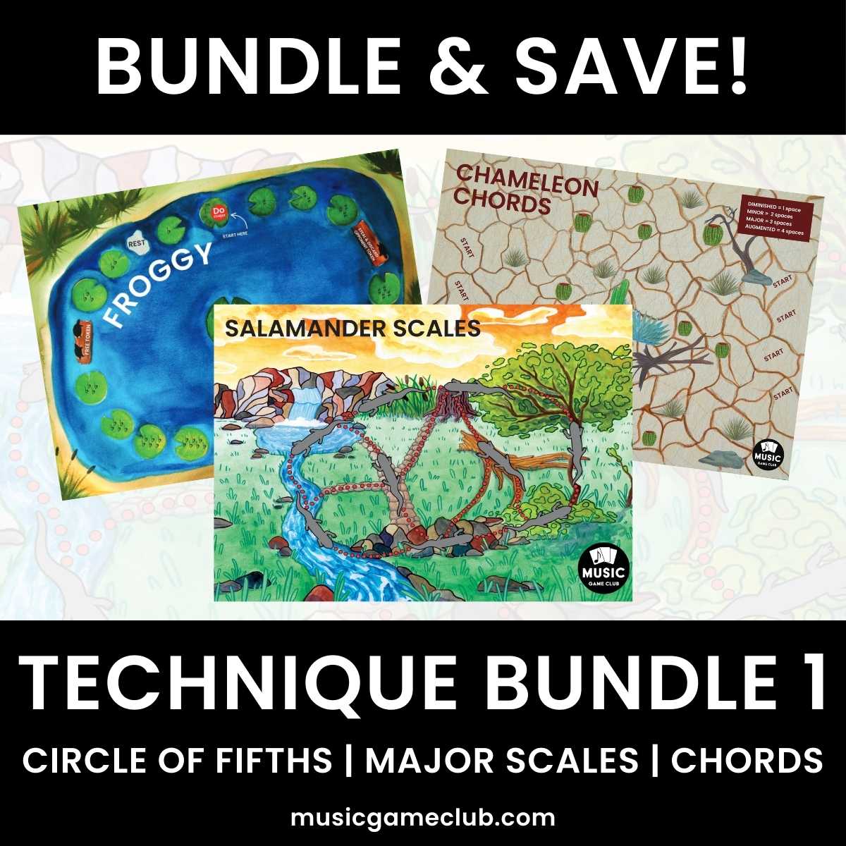 Technique Bundle 1 - Music Theory Games Music Game Club