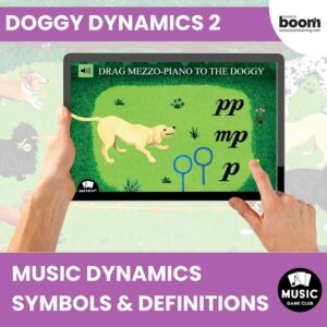 Doggy Dynamics 2 Boom™ Cards Music Dynamics Symbols & Definitions