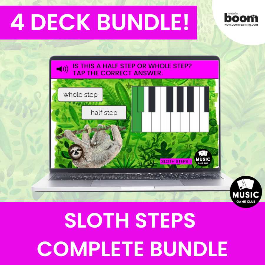 Sloth Steps Boom Cards Complete Bundle