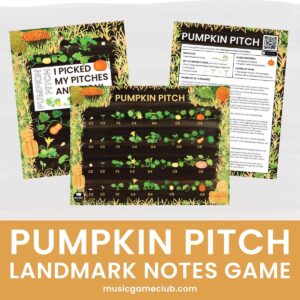 Pumpkin Pitch Landmark Notes Game Music Game Club